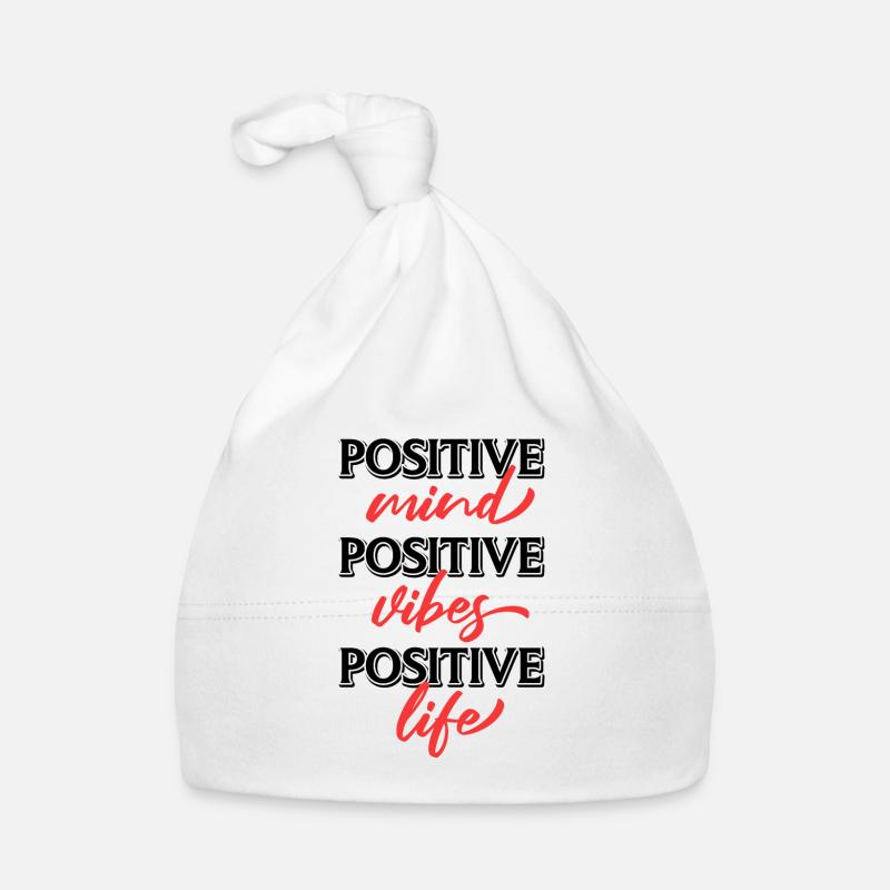 positif Vibrations positives Vie positive, en disant Bonnet bio Bébé