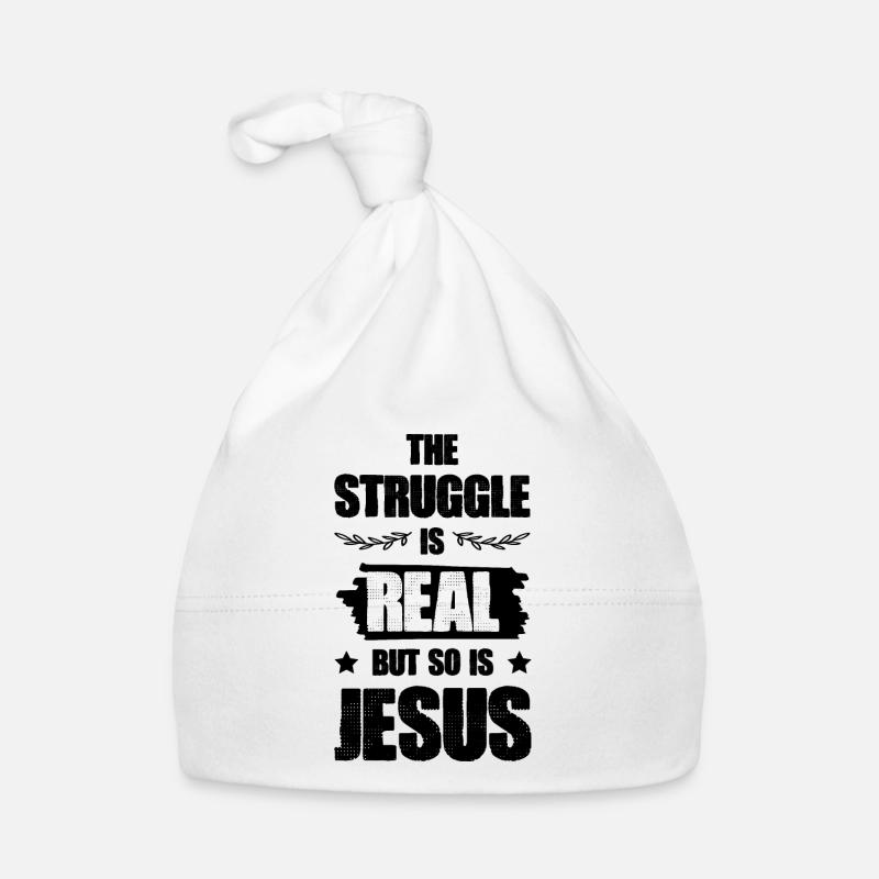 Jesus Bible - Organic Baby Cap - white