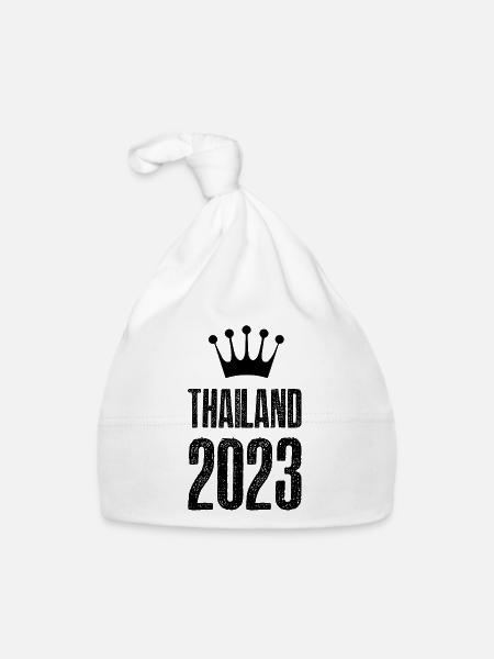 Thailand 2023 Krona - Organic Baby Cap - white - Front