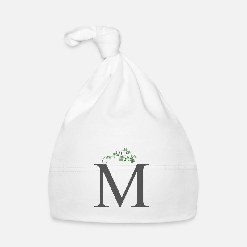 M mit Kleeblätter Baby Bio-Mütze