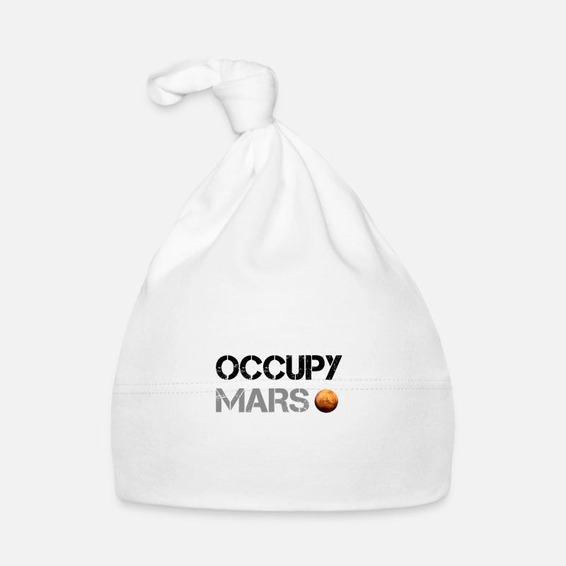 Occupy Mars Planet Space Explor Rocket Science Organic Baby Cap