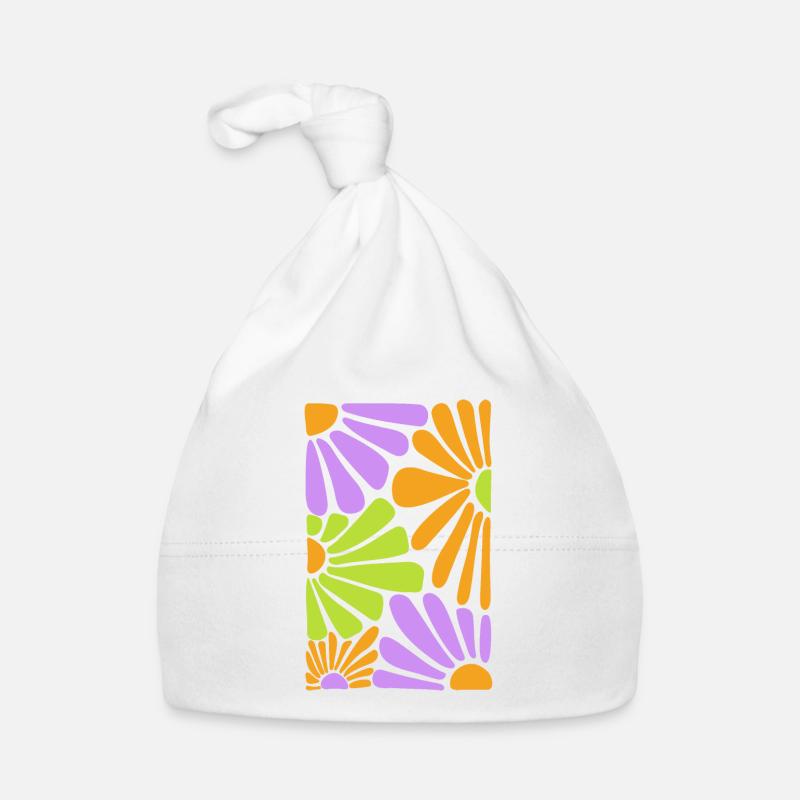 Fleurs Fleurs Vintage Rétro Bonnet bio Bébé