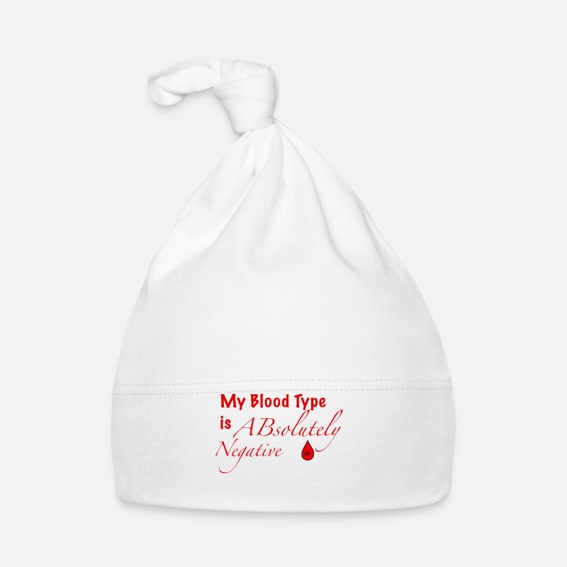 Blood Type AB- Organic Baby Cap