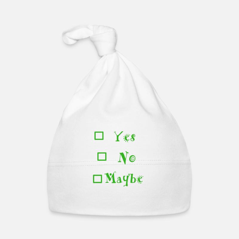 Yes No Maybe Baby Bio-Mütze