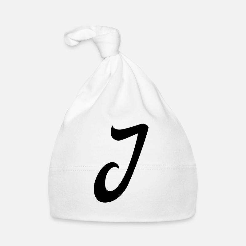 lettre j Bonnet bio Bébé
