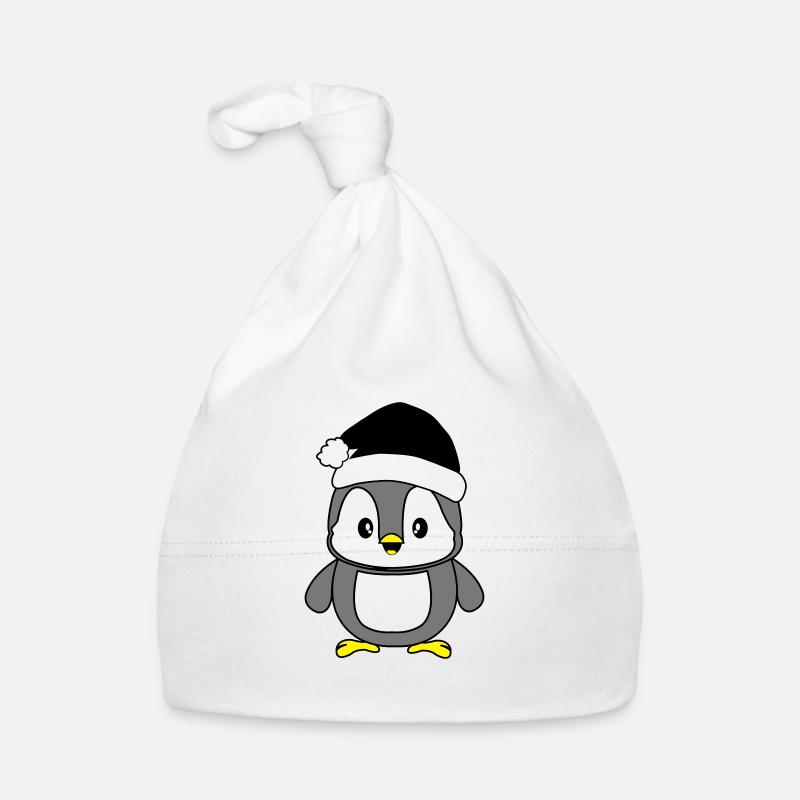 Christmas penguin Organic Baby Cap