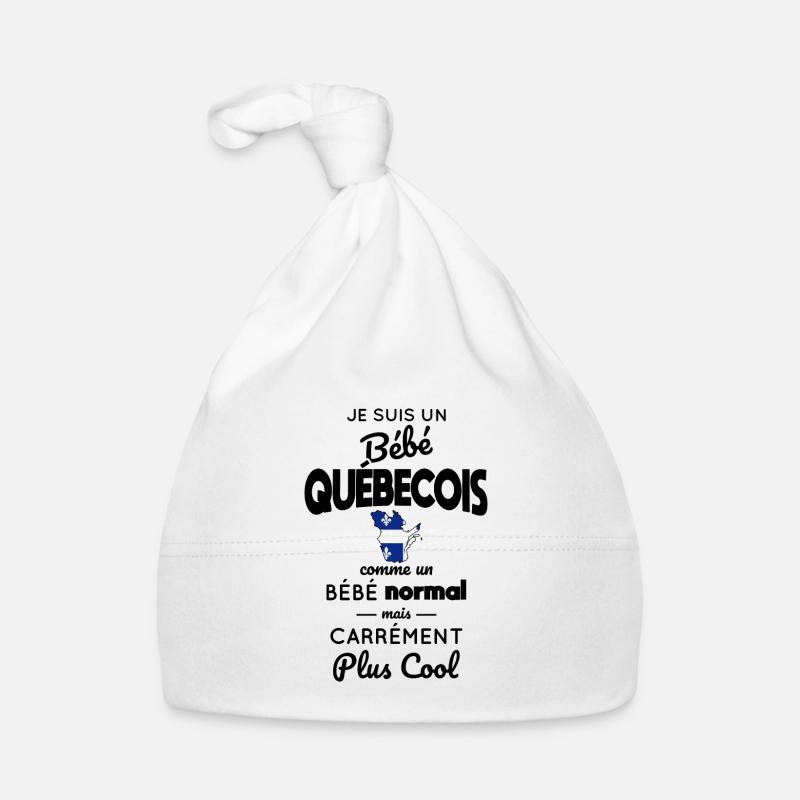 Bébé Québécois comme un Bébé normal mais plus Cool Bonnet bio Bébé