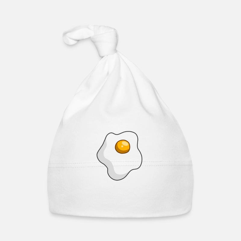 fried egg Organic Baby Cap