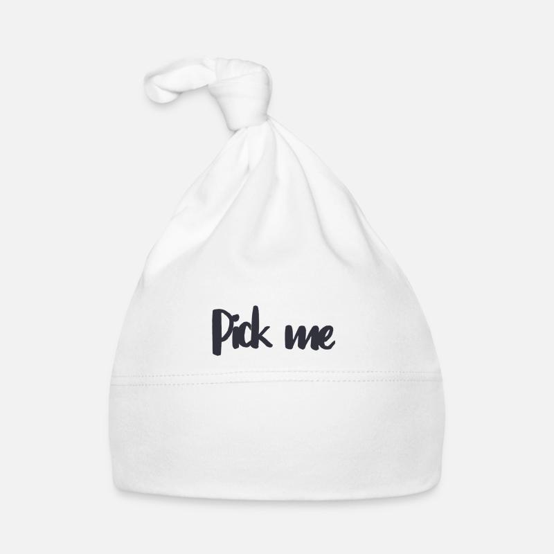 Funny Text pick me Baby Bio-Mütze