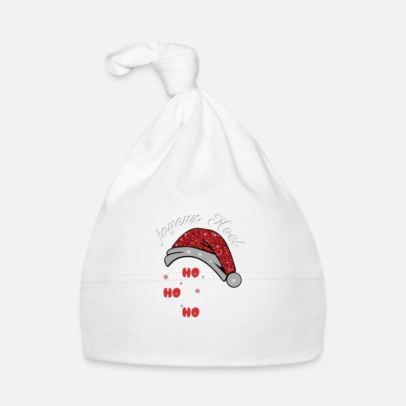 Joyeux Noël - Bonnet bio Bébé - blanc