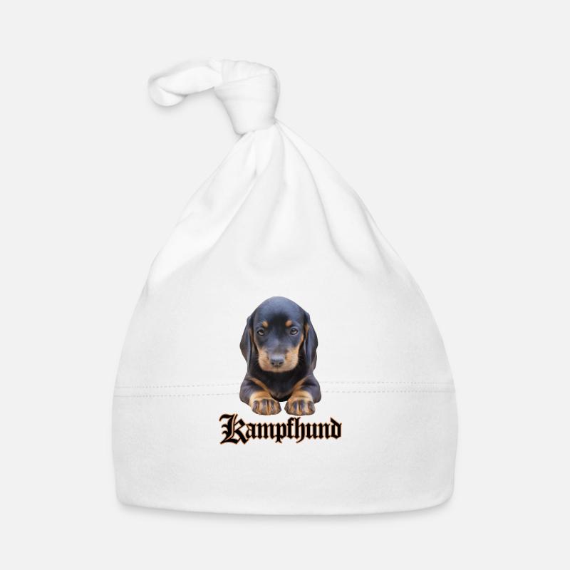 Dackel Kampfhund Baby Bio-Mütze