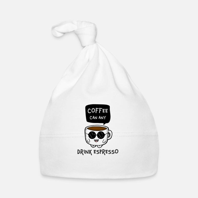 Café peut n’importe quel, boire de l’espresso Bonnet bio Bébé