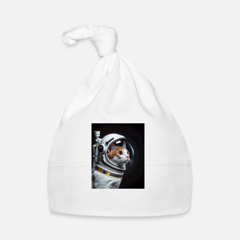 Chat comme astronaute Bonnet bio Bébé