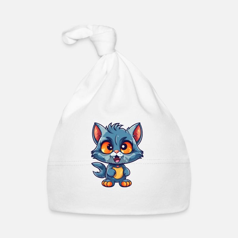 Les chats sont cool - Bonnet bio Bébé - blanc
