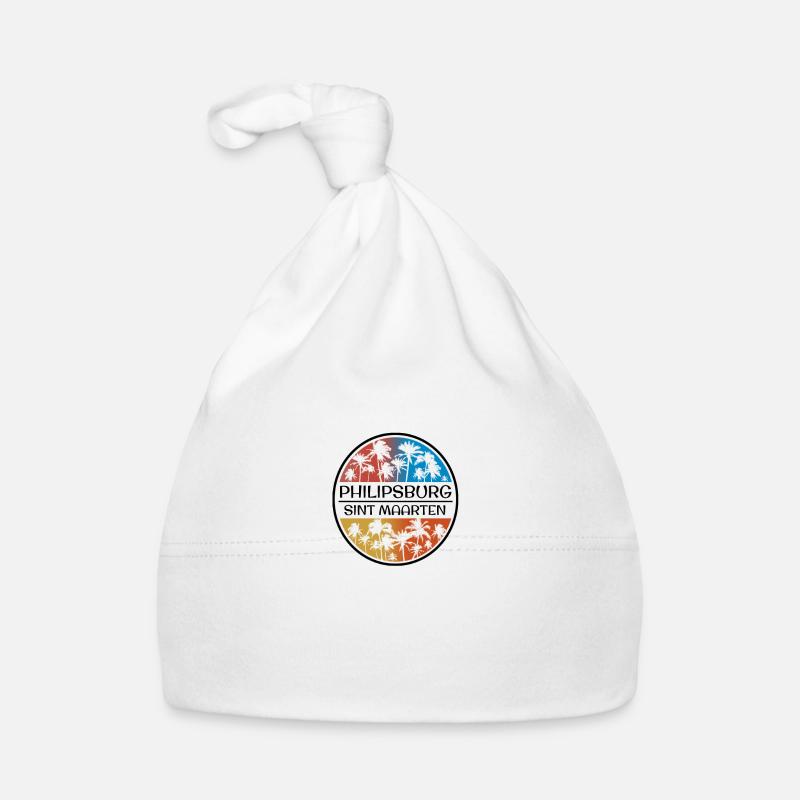 Philipsburg Sint Maarten Palmier élégant Bonnet bio Bébé