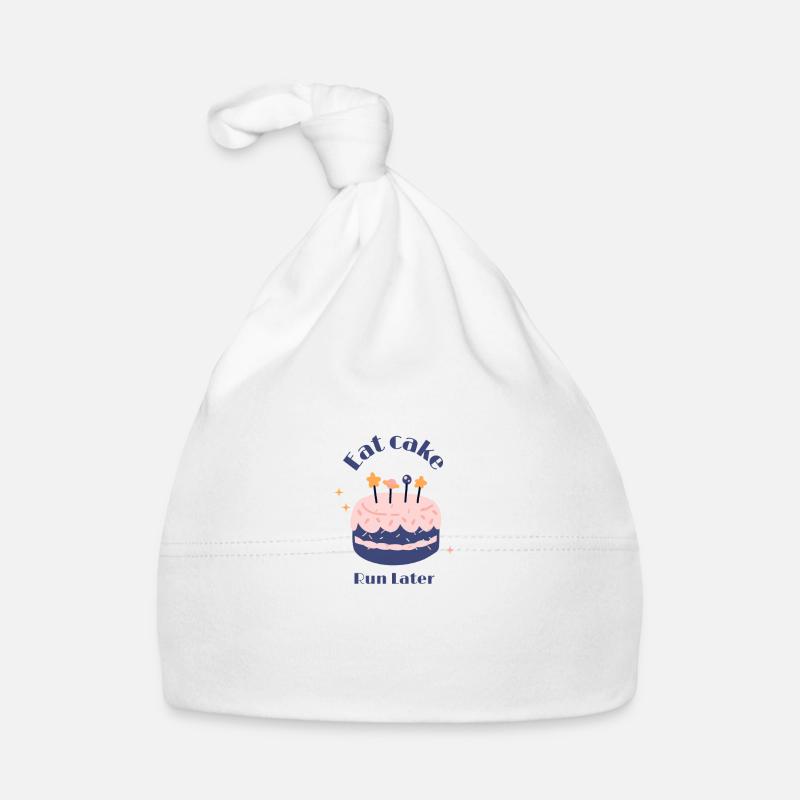 Manger du gâteau courir plus tard Bonnet bio Bébé