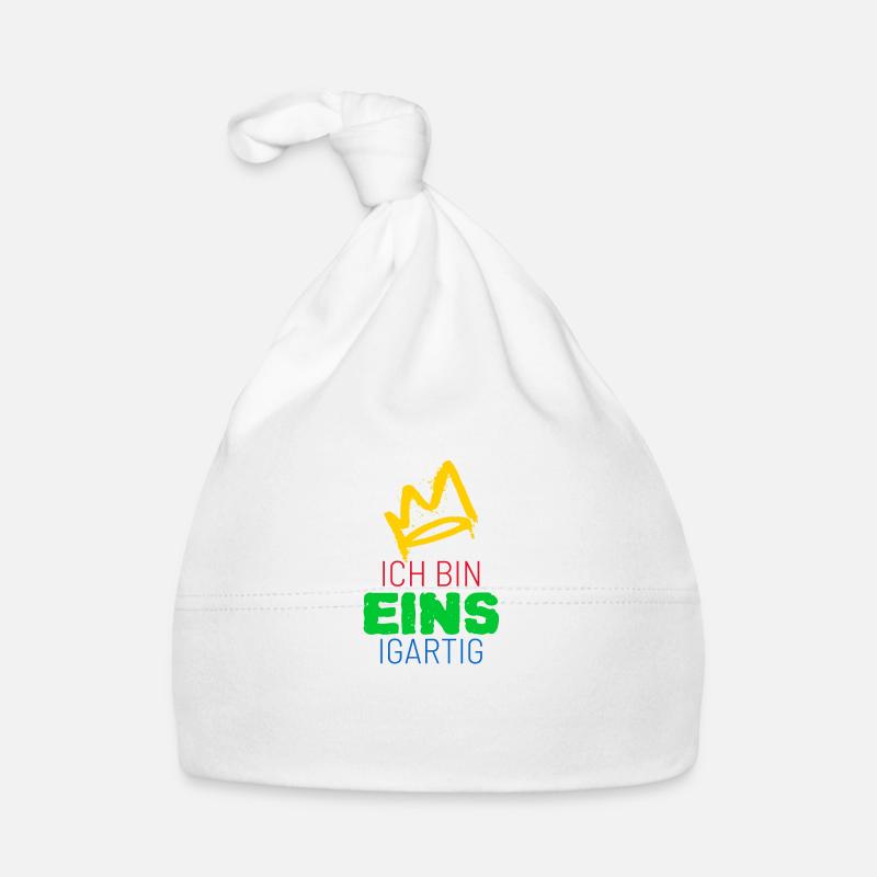 erster Geburtstag "eins"igartig Baby Bio-Mütze