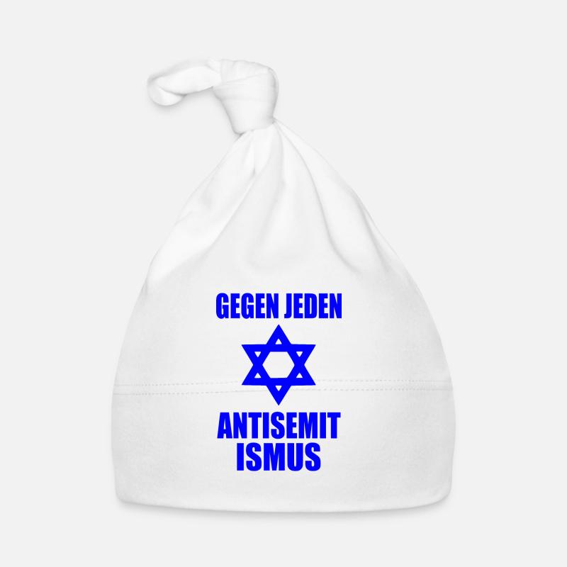 Gegen jeden antisemitismus - Baby Bio-Mütze - Weiß