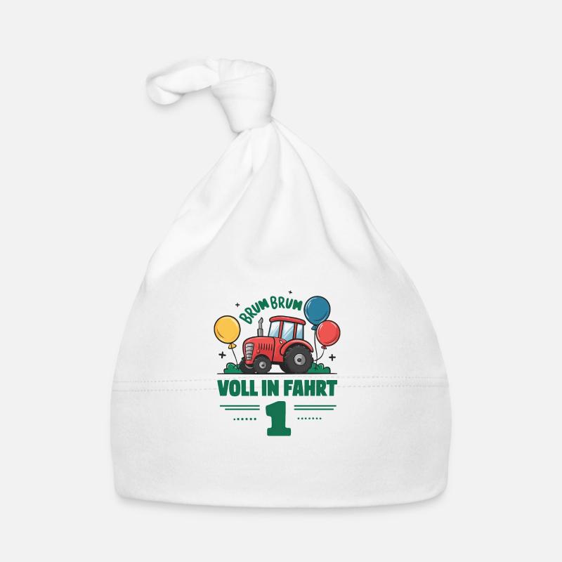 Cool Tractor 1st Birthday: Best Selling Gift! Organic Baby Cap