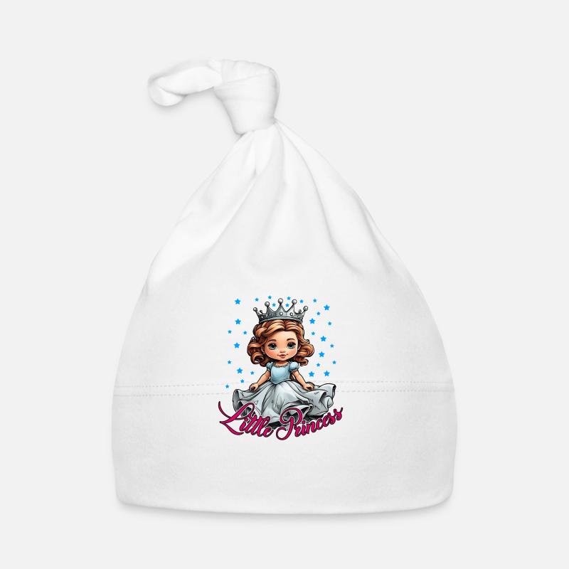 Princesse avec couronne et robe de princesse Bonnet bio Bébé