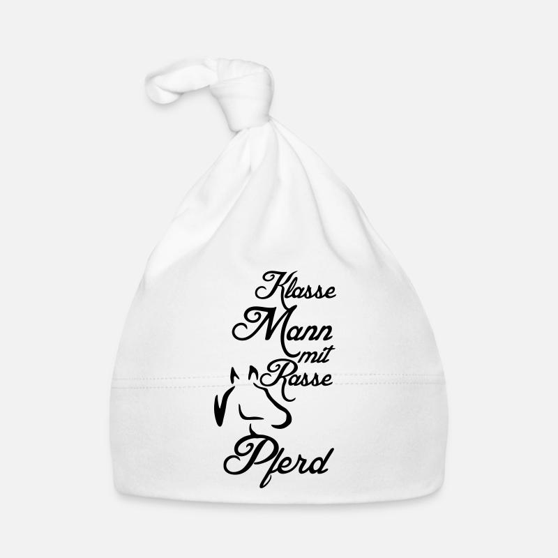 Klasse Mann - Rassepferd Geschenk Baby Bio-Mütze