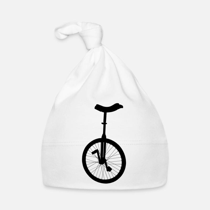 monocycle - Bonnet bio Bébé - blanc
