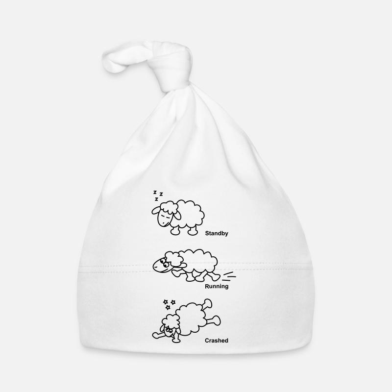 Schaf Standby Running Crashed Baby Bio-Mütze