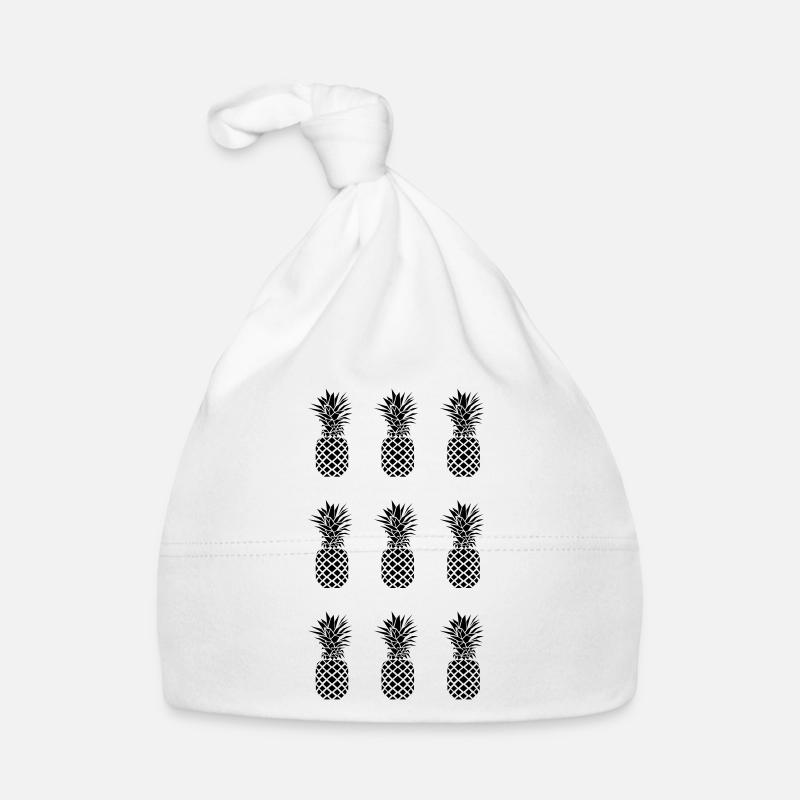 AD Pineapple Pattern Mono Organic Baby Cap