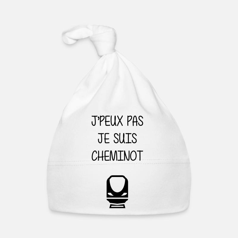 Cheminot / Chemin de fer / Train / Metro Bonnet bio Bébé
