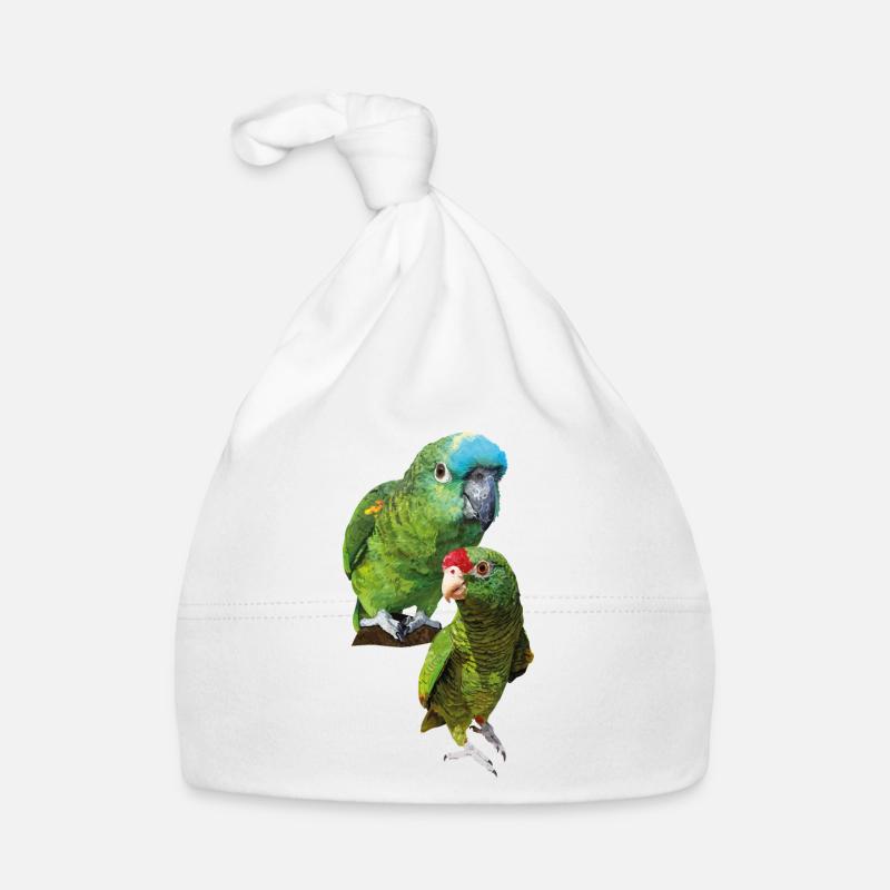 Perroquets amazoniens Bonnet bio Bébé