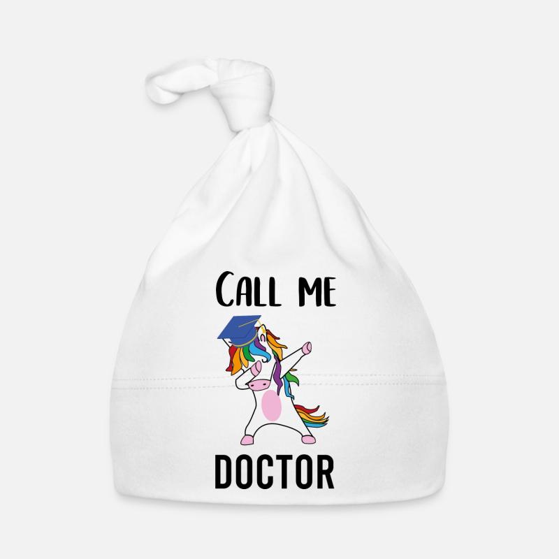 Docteur Call me Docteur - Bonnet bio Bébé - blanc