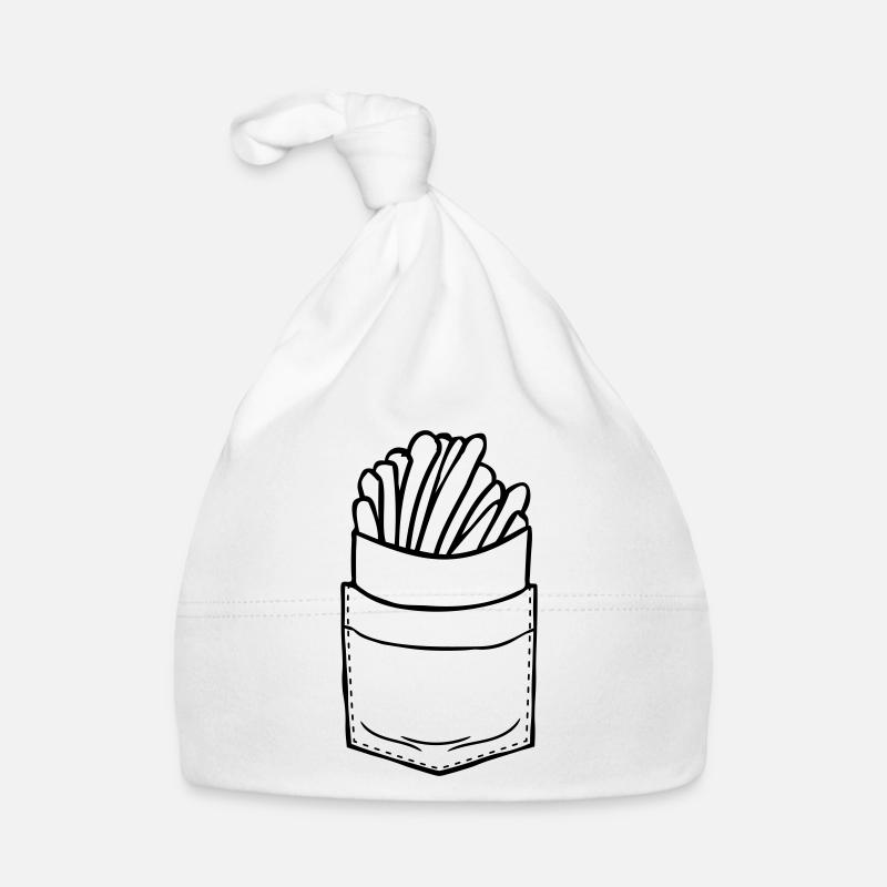 Hemdtasche Pommes Frites Baby Bio-Mütze