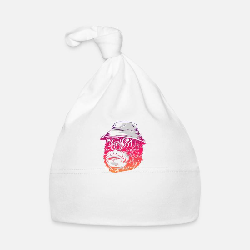 I'm Just Here For The Apes Organic Baby Cap