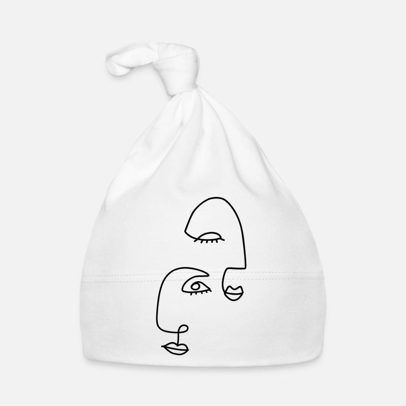 Dessins au trait abstraits Bonnet bio Bébé