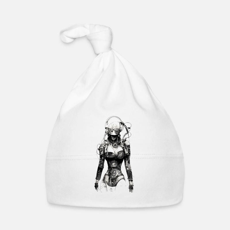 dessin technique cyborg Bonnet bio Bébé