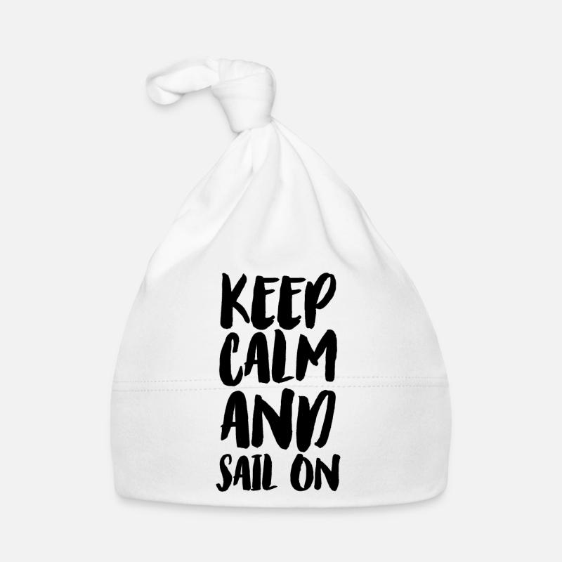 Keep calm and sail on Baby Bio-Mütze