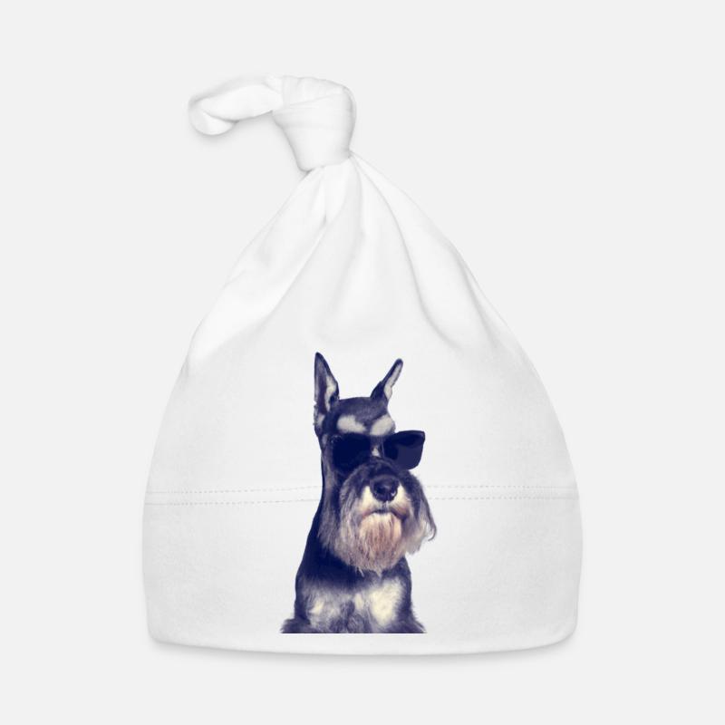 Miniature Schnauzer Baby Bio-Mütze