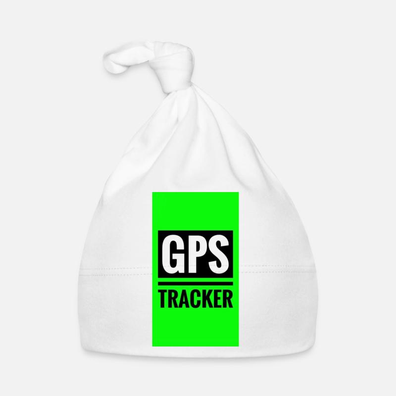 GPS tracking-like design Organic Baby Cap