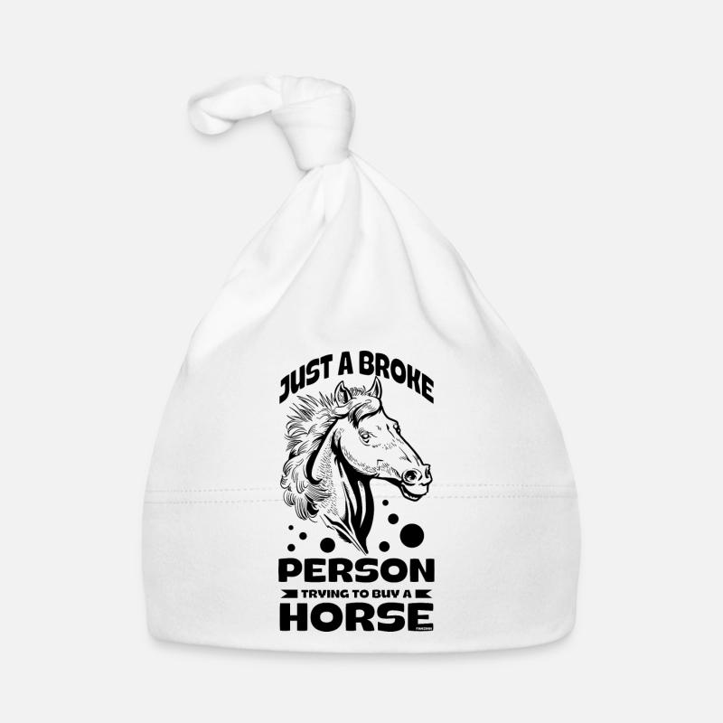 Idée cadeau d'écurie d'équitation d'écurie de chevaux Bonnet bio Bébé