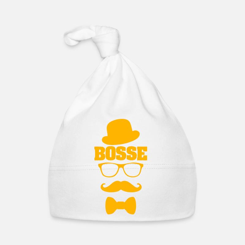 Patrons moustachus Bonnet bio Bébé