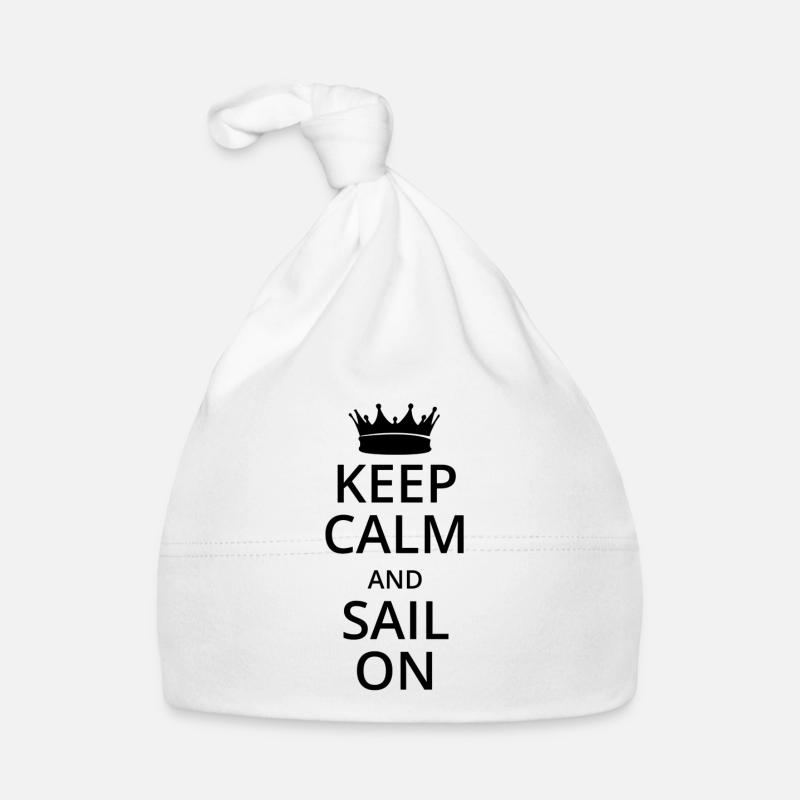 Keep calm and sail on Baby Bio-Mütze