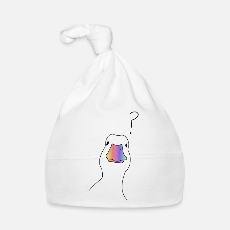 Ente Regenbogen Version Baby Bio-Mütze