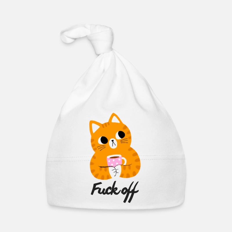 Genervte Katze Baby Bio-Mütze