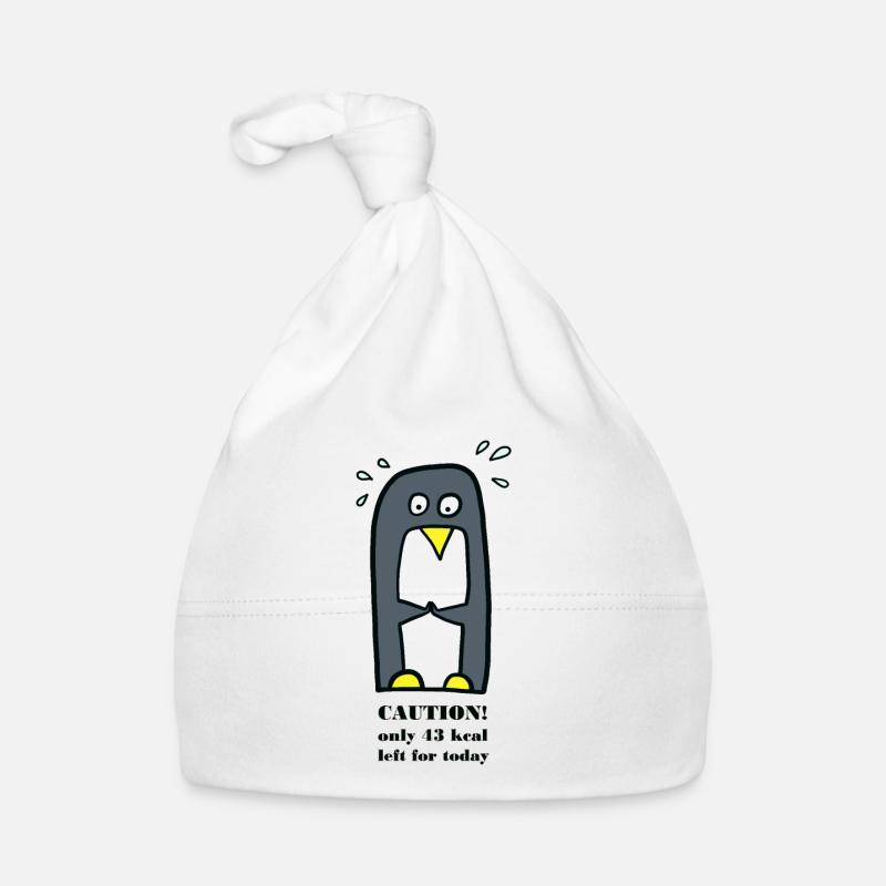 Penguin on a diet Organic Baby Cap