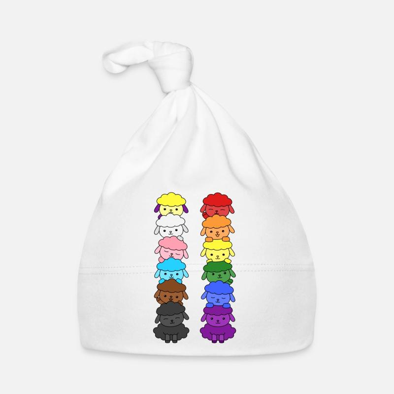 Pride Progress Flagge Schaf Gleichberechtigung Baby Bio-Mütze