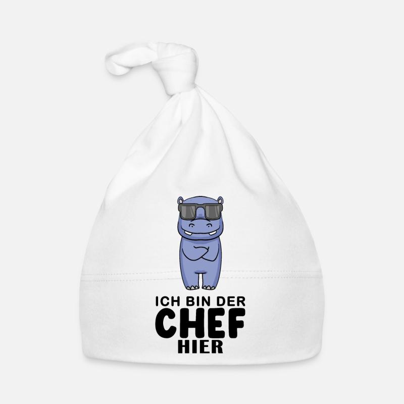 Chef Spruch lustig - Ich bin der Chef hier - Chef Baby Bio-Mütze