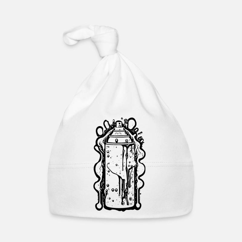 Cool Comic Spray Can with Drops Organic Baby Cap