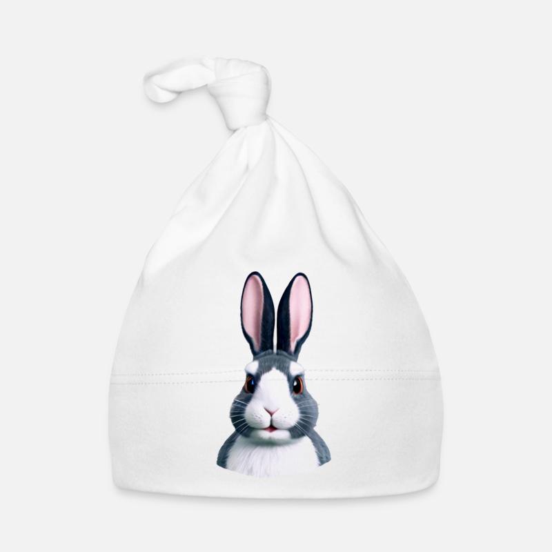 Rabbit - Not only at Easter Organic Baby Cap