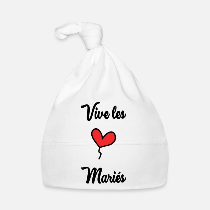 VIVE LES MARIES Bonnet bio Bébé