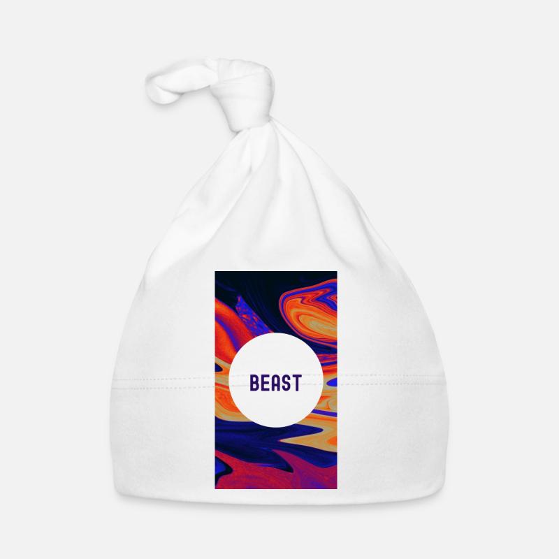 Beast Motivational : Libérez votre pouvoir intérieur - Bonnet bio Bébé - blanc